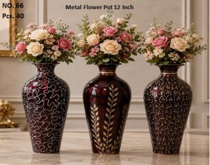 Metal Flower Pot 12 Inch (No.66)