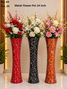 Metal Flower Pot 24 Inch (No.69)