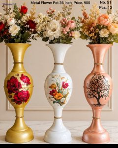Metal Flower Pot 36 Inch
