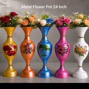 Metal Flower Pot 24 Inch