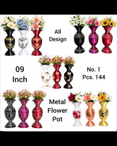 Metal Flower Pot 09 Inch