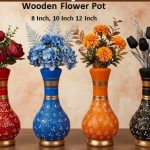 Wooden Flower Pot 8 Inch 10 Inch 12 Inch