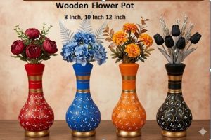 Wooden Flower Pot 8 Inch 10 Inch 12 Inch
