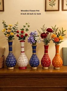 Wooden Flower Pot 8 Inch 10 Inch 12 Inch
