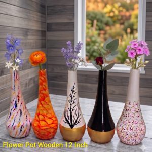 Flower Pot Wooden 12 Inch